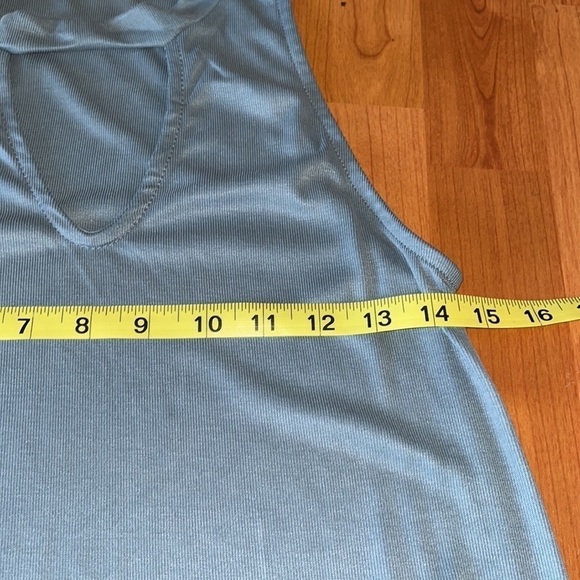 Ginger G women’s sleeveless dress with cut out stretch drop waist ruffle - Picture 5 of 7